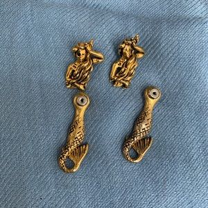 Vintage Mermaid Earrings